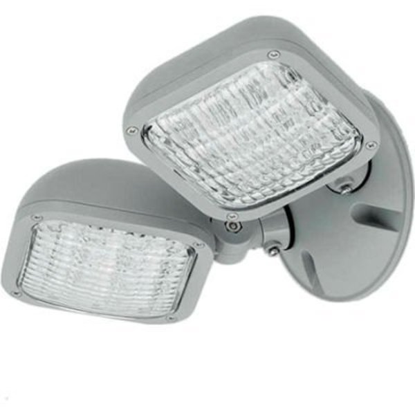 Hubbell Lighting Hubbell Outdoor Dual Head Remote LED Fixture, Use with CU2W, Outdoor, Grey CWRD